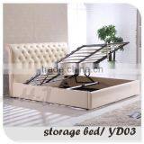 Lift Up Storage Bed With Leather Upholstered YD03 Quality Choice