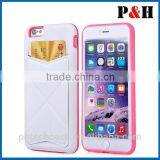 for Iphone 6 Credit Card Case TPU + PU Leather Bar Phone Case Cover New Style thumbnail-4