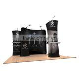 10ft Curved Portable Fabric Tension Exhibition Display System With Graphic #01
