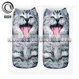 No Show Custom Sublimation Photo Print Socks thumbnail-2