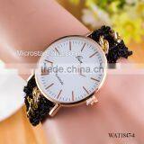 Women New Classic Geneva Ethnic Braided Analog Quartz Chain Bracelet Wrist Watch thumbnail-4