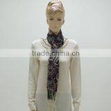 TYSAF050 Fashion Ladies' Spring&fall Cotton Flower Pattern Scarf With Tassels