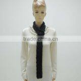 TYCAP098 Knitted Fashion Black Scarf