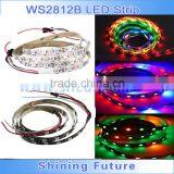 5050 SMD RGB 30LED/m Addressable Color Strip Light 5V Black PCB WS2812b Led Strip Ip65 thumbnail-1