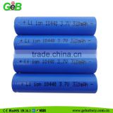 10440 3.7v320mah lithium ion cylinderical battery cells