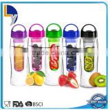 2016 New design product BPA free fruit water infuser plastic bottle