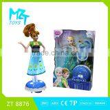 2016 New !Eco-friendly PVC11 Inch Movable Joints Elsa and Anna Princess With Skiing Boots(B/O Pedestal Barbie Doll thumbnail-2