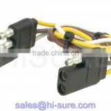 3 pin flat electrical plug with connector, 3 pin electrical wiring connectors, 3 pole trailer connector
