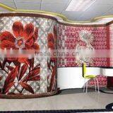 Luxury Hotel Bathroom Wall Designs Glass Mosaic Medallion Floor Patterns