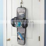 Large Folding 1680 Denier Ballistic Nylon Travel Hanging Toiletry Bag thumbnail-1