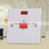 China Supplier 1 Gang 45a DP Light Switchs With Neon