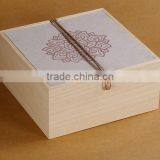 Cheap Wholesale Unfinished Wooden Craft Boxes Handmade Gift Box