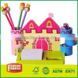 Pink Castle Wooden Stationary Set Toy thumbnail-1