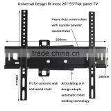 Hot Wholesale 180 Degree Flexible Swinging Single Arm Full Motion tv Bracket Lcd Plasma tv Wall Mount for up to 55" TVs thumbnail-3