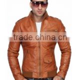 leather jacket zip retro style
