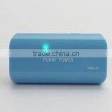 Pisen Funny Mobile Power Banks, External Battery Charger 2500 MAh With LED Flash Light (Multi Color Option) for Smart Phone
