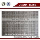 Grey Blocks Pattern Chinese Textile Print Flocking Geometric Fabric thumbnail-1