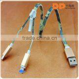 New Design 2 In 1 Micro USB Cable Charge and Sync USB Cable for Mobile Phones thumbnail-2