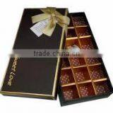 Luxury Black Handmade Paper Chocolate Gift Box thumbnail-1