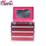 Personalized Most Popular Products Red Sequin PU Antique Professional Cosmetic Case thumbnail-5