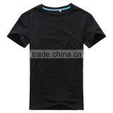 Mens Women 100% Cotton Basic Plain T-Shirt Short Sleeve Solid Blank Tees thumbnail-3