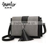China Factory Products Leather Bags Shoulder Bag Style With Tassel thumbnail-3
