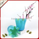 Hand-blown Modern Style Cheap Chinese Cabbage Glass Vase / Eco-friendly Home Decor Big Glass Flower Vase