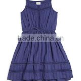 Kids Clothes Factory manufacturer Eco-friendly Slip Design Cotton Girls Dresses For Summer