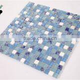 MB SMS01 Wholesale Glass Mix Stone Mosaic Foshan Tile Blue Glass Mosaic Tile Fireplace Wall Tile thumbnail-3