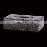 Leather Black Car Facial Tissue Box Holder for Hotel thumbnail-1