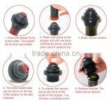 Wine Bottle Vacuum Saver Sealer Preserver Pump Stoppers thumbnail-4
