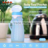China Supplier Custom Logo FDA Silicone Reusable Toddler Food Pouches thumbnail-1