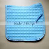 DRESSAGE SADDLE PAD EQUESTRIAN DRESSAGE SADDLE PAD HORSE DRESSAGE BLUE SADDLE PAD WITH SQUARE PATTERN 700G FILL DRESSAGE SADDLE thumbnail-1