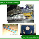 Tannery Machine China Leather Air Dry Hooking Hangers Tunnel Conveyor for Goat or Cow