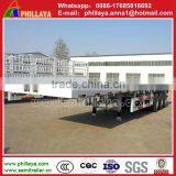 China New 40T 3 Axle Drop Deck Trailer for Container Transport thumbnail-3