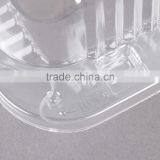 OPS Plastic Clear Clamshell Cake Container With Dome Hinged Lid Cheap Price thumbnail-6