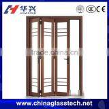 Modern Stype Hollow Glass Bathroom Pvc Folding Door thumbnail-1