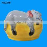 2014 Handmade Cat Design Ceramic Garden Indoor Flower Pot thumbnail-1