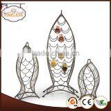 Fish Design Metal Wine Bottle Display Rack thumbnail-1