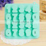 Hot Selling Number Shaped Silicone Ice Cube Tray