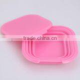 Silicone Folding Lunch Box/collapsible Lunch Box thumbnail-1