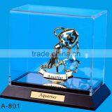 24K Gold Plated Aquarius Stand Packed in Acrylic Box thumbnail-1