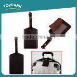 Toprank Customized New Design Personalized Double Sided Embossed Leather Luggage Tag For Travel thumbnail-3