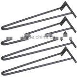 Best Selling 2 Legs Modern Cast Iron Table Base Hairpin Table Legs With 16 Inches thumbnail-2