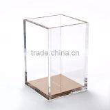 High Quality Custom Square Gift Clear Acrylic Pencil Pen Holder thumbnail-2