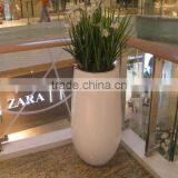 Black Round Fiberglass Flowerpot thumbnail-4