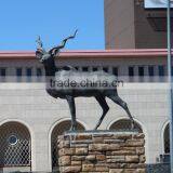 Animal Metal Bronze Garden Metal Craft Life Size Antelope Statues