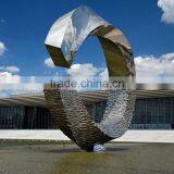 Modern City Polished Metal Craft Stainless Steel Outdoor Sculpture for Garden thumbnail-4