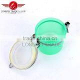 Good Design Wholesale Small 10*11cm Plastic Airtight Jars / Storage Box With Stainless Steel Lid /Cover thumbnail-4