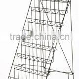 Outdoor Floor Standing Custom Made Metal Wire Folding Magazine Rack thumbnail-3